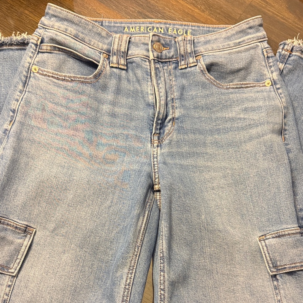 American Eagle Outfitters Light Blue Women's Relaxed Jeans